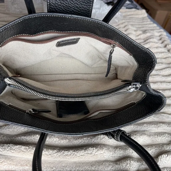 Dooney & Bourne Black Pebbled Grain Leather Satchel - Picture 8 of 13